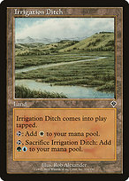 Magic the Gathering Card - Irrigation Ditch - MTG Circle