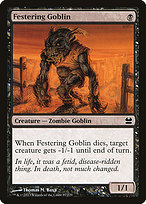 Magic the Gathering Card - Festering Goblin - MTG Circle