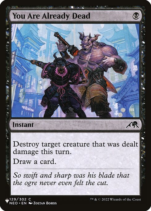 Magic the Gathering Card - You Are Already Dead - MTG Circle