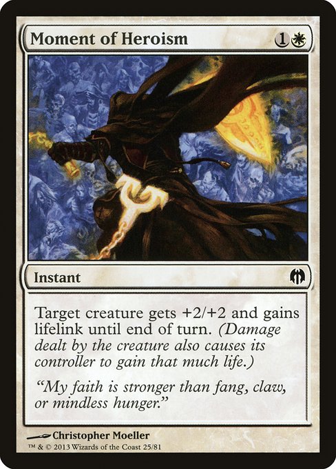 Magic the Gathering Card - Moment of Heroism - MTG Circle