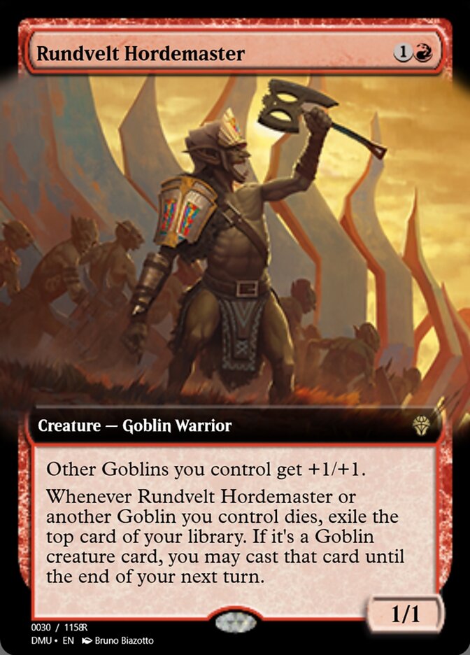 Magic the Gathering Card - Rundvelt Hordemaster - MTG Circle