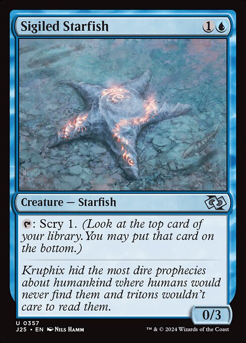 Magic the Gathering Card - Sigiled Starfish - MTG Circle