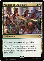 Magic the Gathering Card - Anthem of Champions - MTG Circle