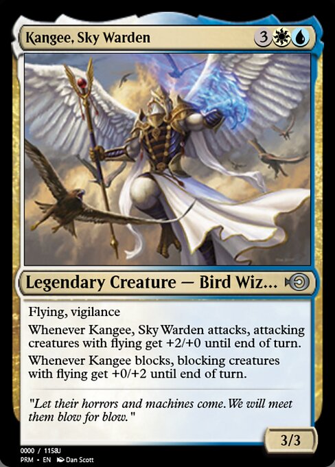 Magic the Gathering Card - Kangee, Sky Warden - MTG Circle