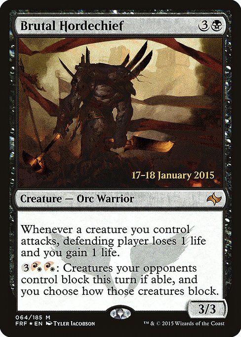 Magic the Gathering Card - Brutal Hordechief - MTG Circle
