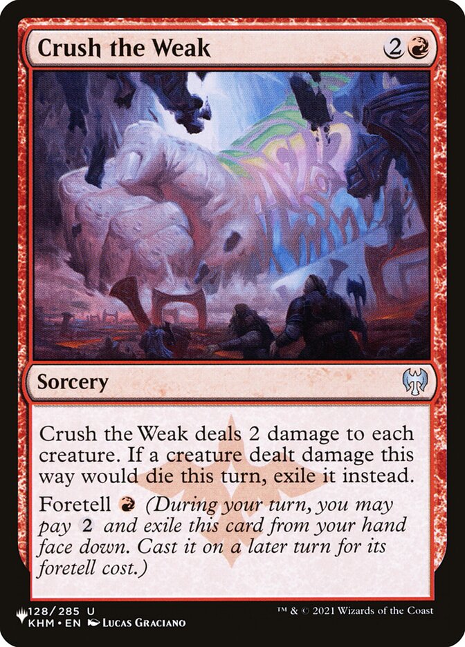Magic the Gathering Card - Crush the Weak - MTG Circle