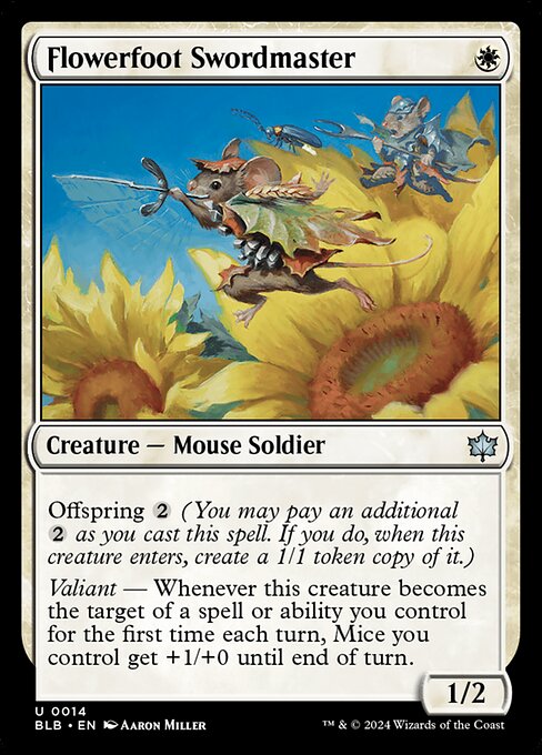 Magic the Gathering Card - Flowerfoot Swordmaster - MTG Circle