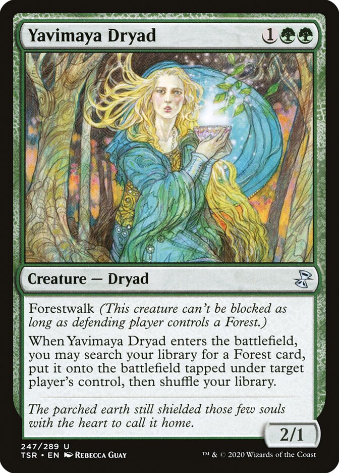 Magic the Gathering Card - Yavimaya Dryad - MTG Circle