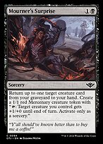 Magic the Gathering Card - Mourner's Surprise - MTG Circle