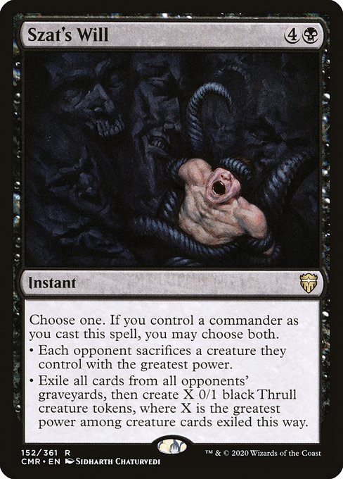 Magic the Gathering Card - Szat's Will - MTG Circle