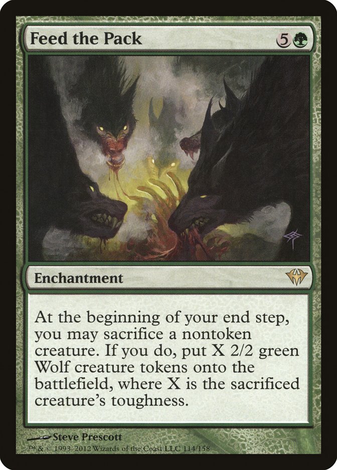 Magic the Gathering Card - Feed the Pack - MTG Circle