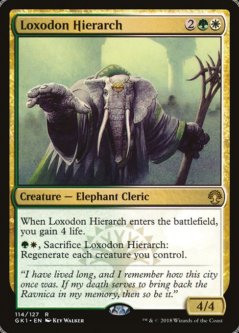 Magic the Gathering Card - Loxodon Hierarch - MTG Circle