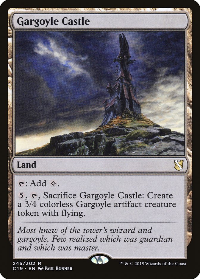 Magic the Gathering Card - Gargoyle Castle - MTG Circle
