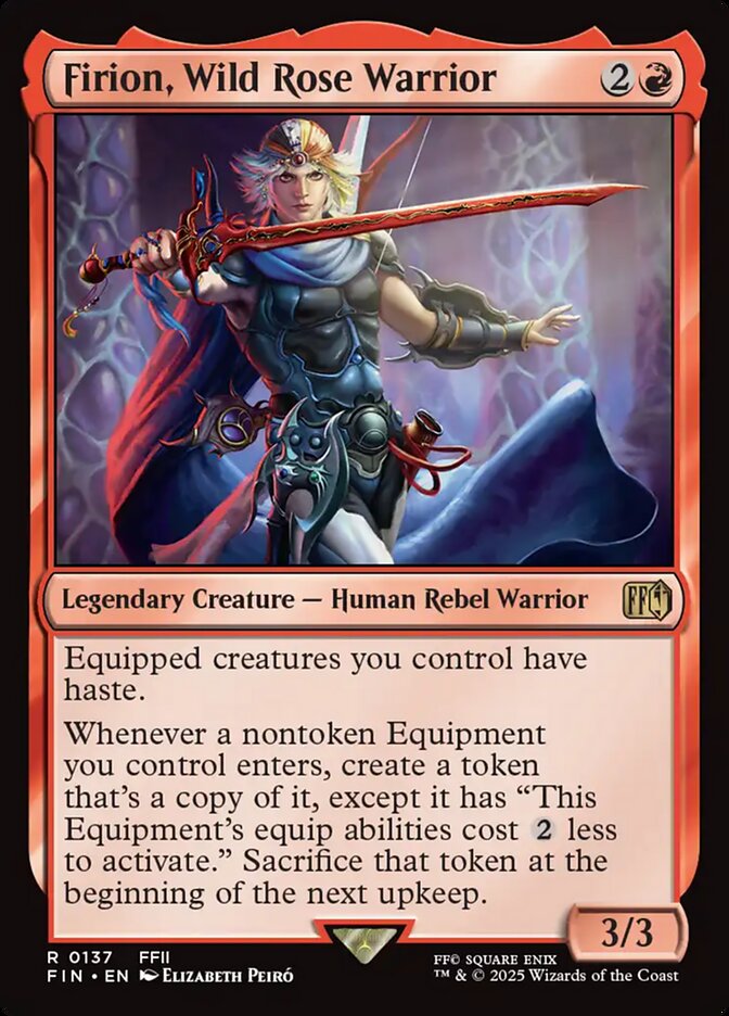 Magic the Gathering Card - Firion, Wild Rose Warrior - MTG Circle