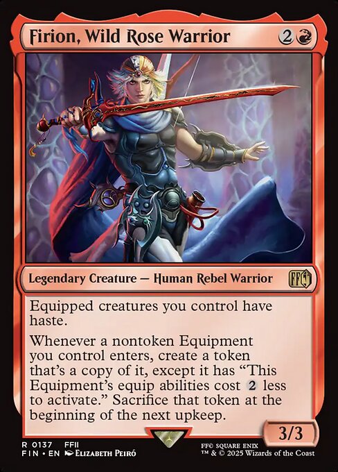 Magic the Gathering Card - Firion, Wild Rose Warrior - MTG Circle