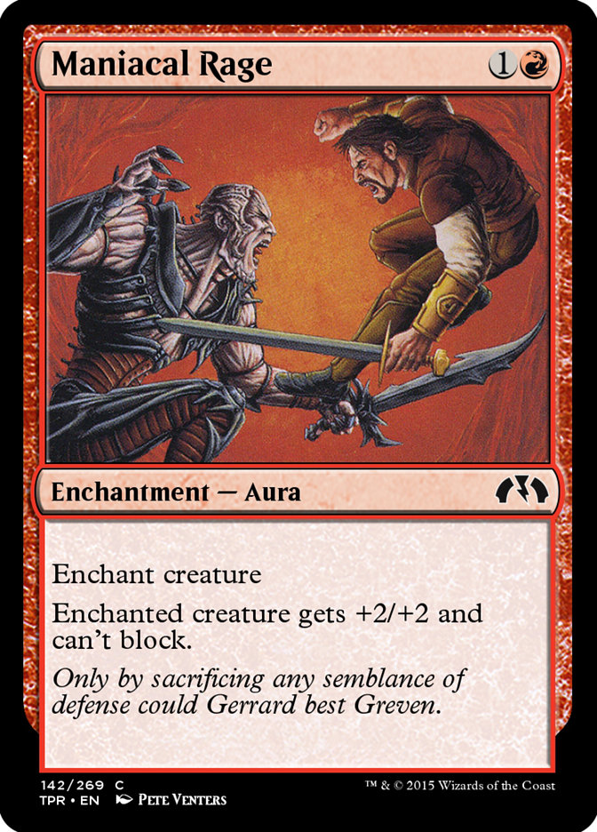 Magic the Gathering Card - Maniacal Rage - MTG Circle