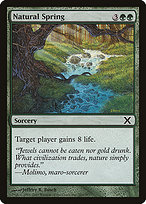 Magic the Gathering Card - Natural Spring - MTG Circle