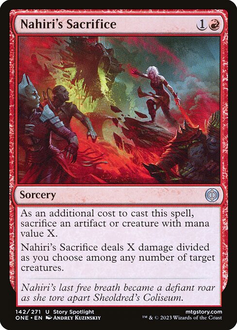 Magic the Gathering Card - Nahiri's Sacrifice - MTG Circle