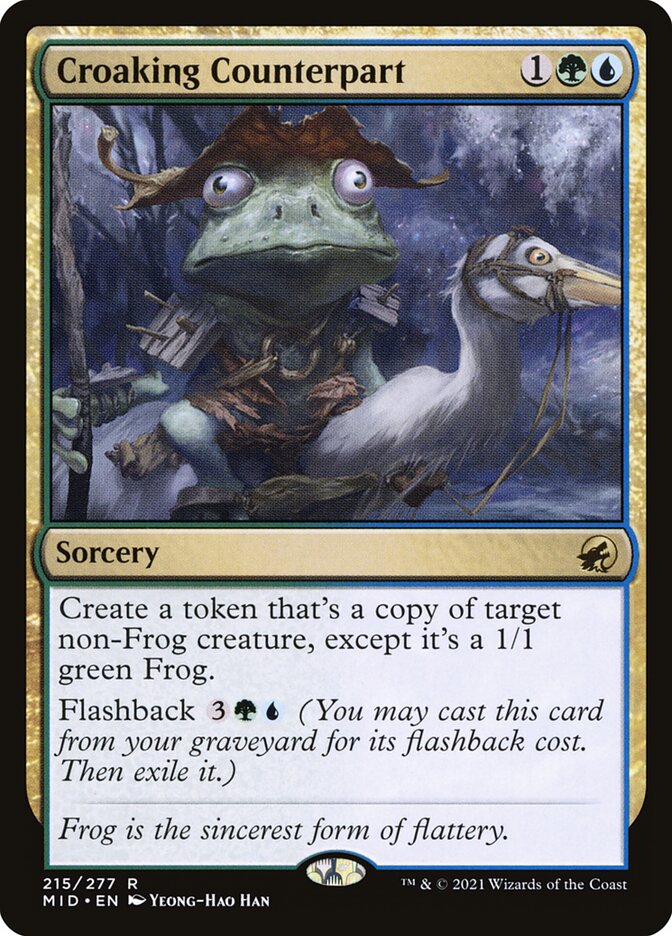 Magic the Gathering Card - Croaking Counterpart - MTG Circle