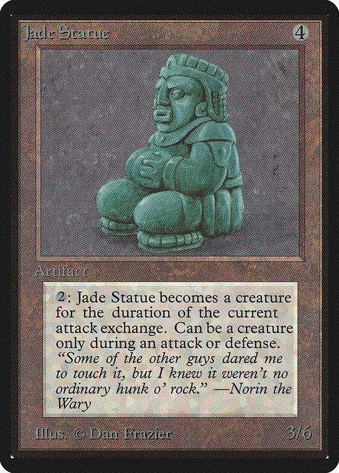 Magic the Gathering Card - Jade Statue - MTG Circle