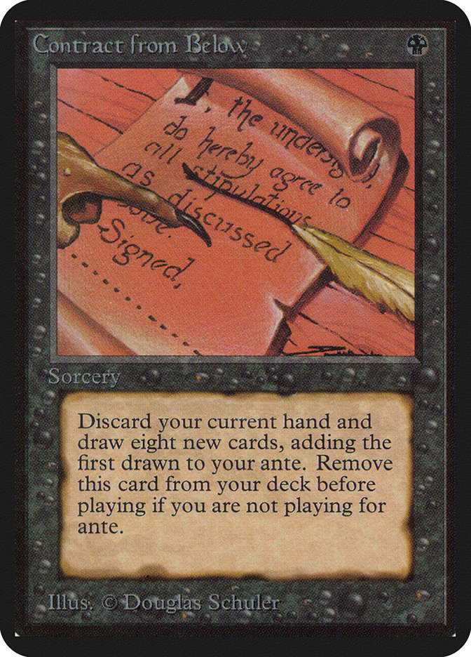 Magic the Gathering Card - Contract from Below - MTG Circle