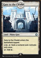 Magic the Gathering Card - Gate to the Citadel - MTG Circle