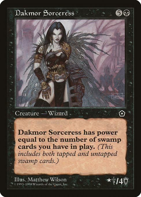 Magic the Gathering Card - Dakmor Sorceress - MTG Circle