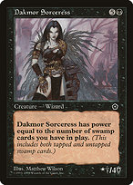 Magic the Gathering Card - Dakmor Sorceress - MTG Circle