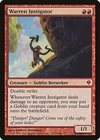 Magic the Gathering Card - Warren Instigator - MTG Circle