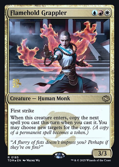 Magic the Gathering Card - Flamehold Grappler - MTG Circle