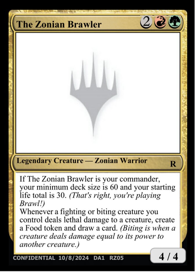 Magic the Gathering Card - The Zonian Brawler - MTG Circle