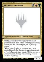 Magic the Gathering Card - The Zonian Brawler - MTG Circle