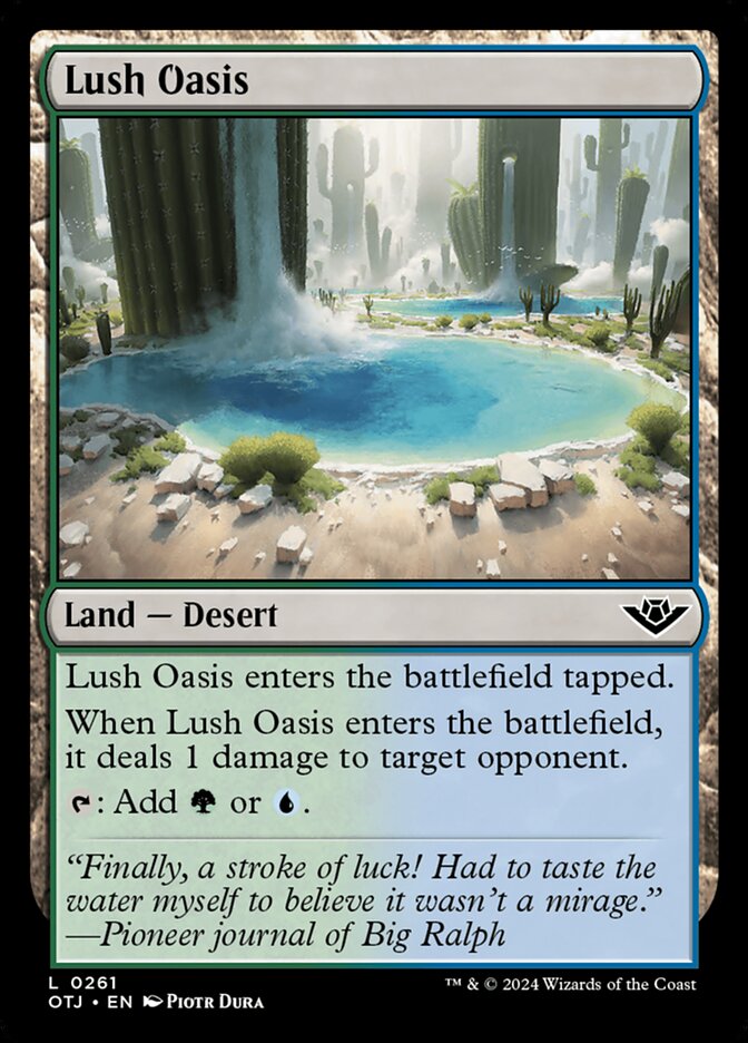 Magic the Gathering Card - Lush Oasis - MTG Circle