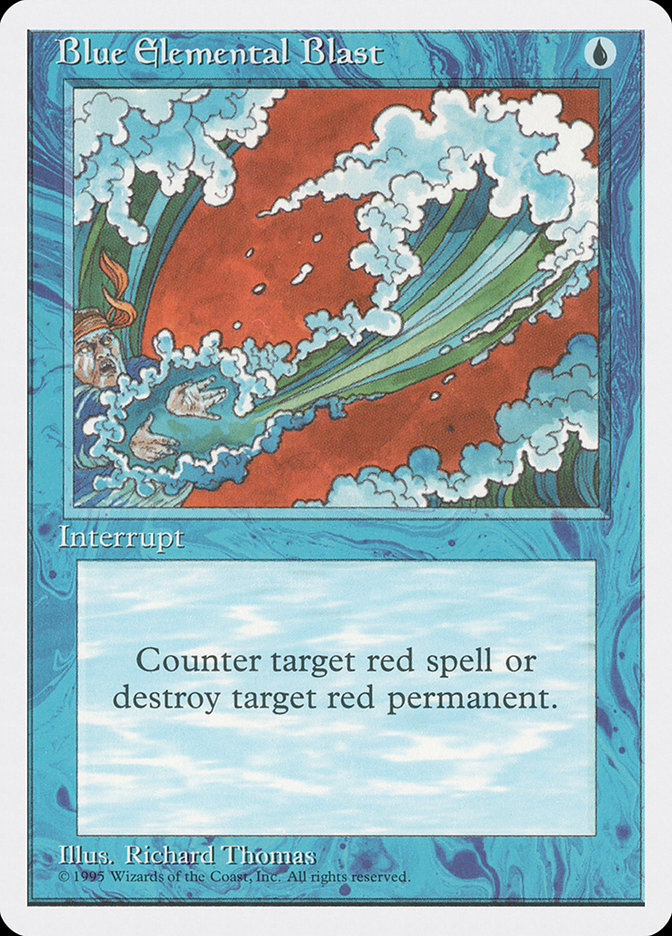 Magic the Gathering Card - Blue Elemental Blast - MTG Circle
