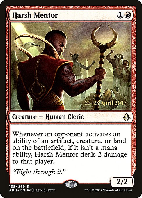 Magic the Gathering Card - Harsh Mentor - MTG Circle