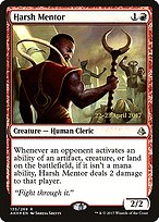 Magic the Gathering Card - Harsh Mentor - MTG Circle
