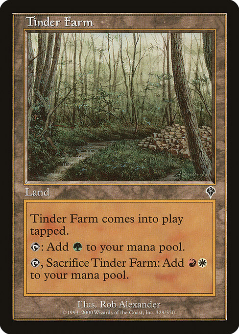 Magic the Gathering Card - Tinder Farm - MTG Circle