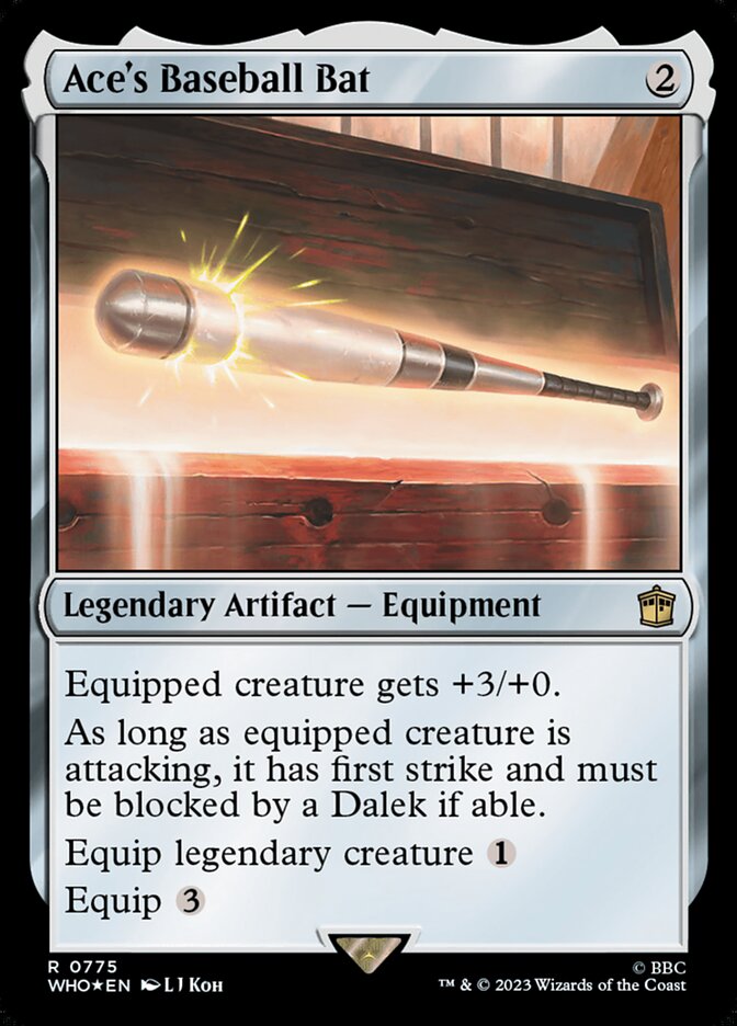 Magic the Gathering Card - Ace's Baseball Bat - MTG Circle