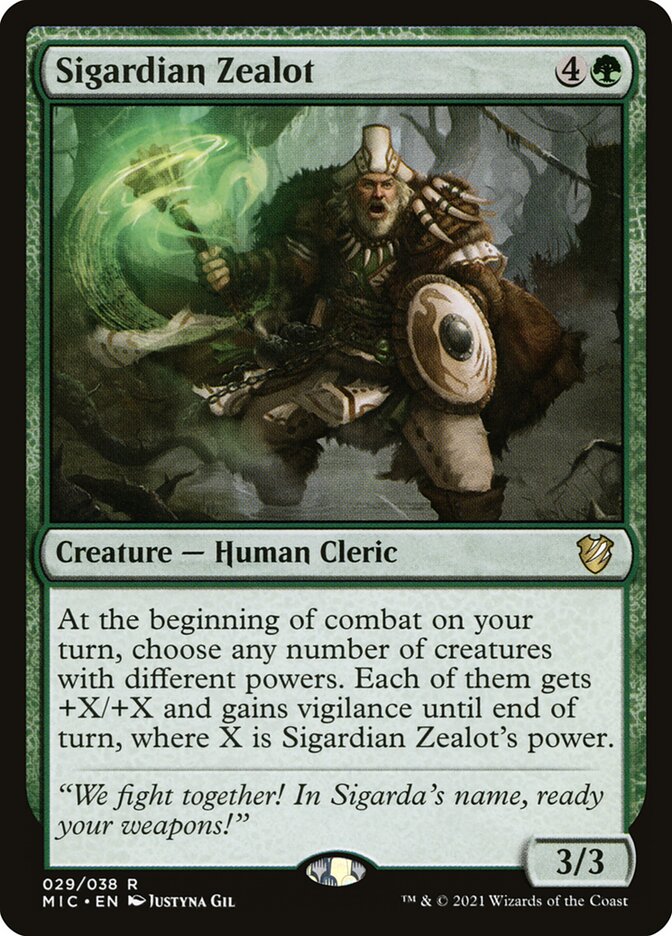 Magic the Gathering Card - Sigardian Zealot - MTG Circle