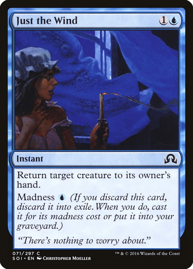 Magic the Gathering Card - Just the Wind - MTG Circle