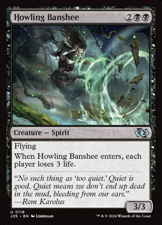 Magic the Gathering Card - Howling Banshee - MTG Circle