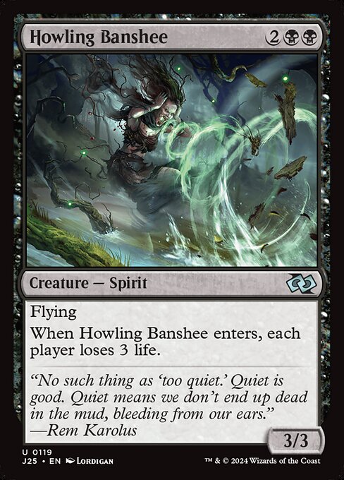 Magic the Gathering Card - Howling Banshee - MTG Circle