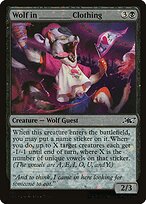 Magic the Gathering Card - Wolf in _____ Clothing - MTG Circle