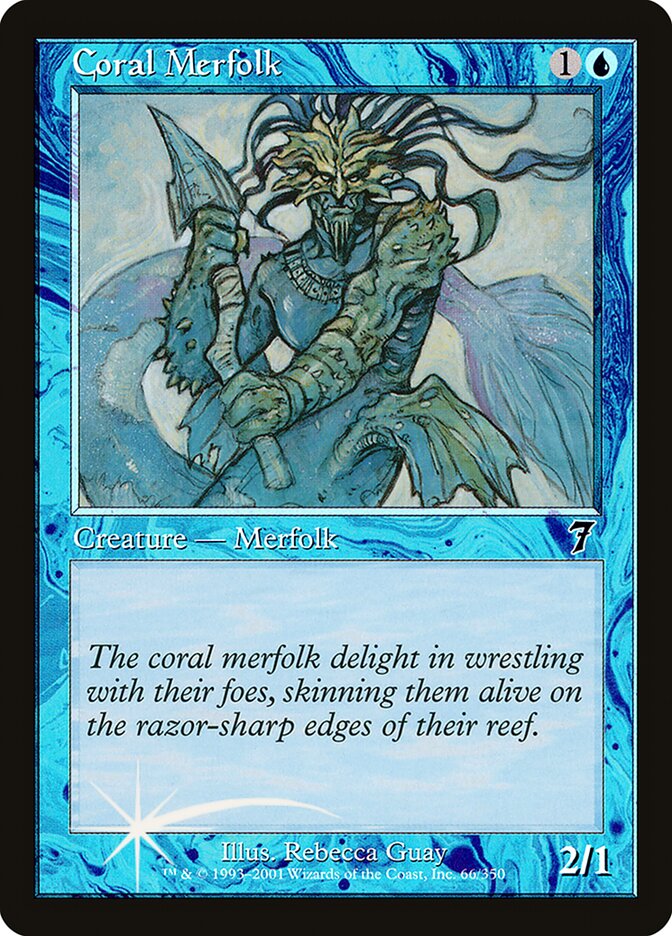 Magic the Gathering Card - Coral Merfolk - MTG Circle