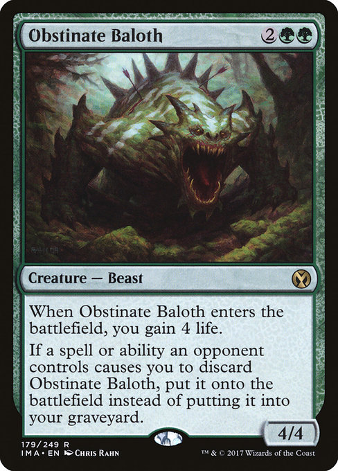 Magic the Gathering Card - Obstinate Baloth - MTG Circle
