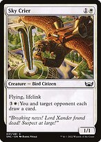 Magic the Gathering Card - Sky Crier - MTG Circle