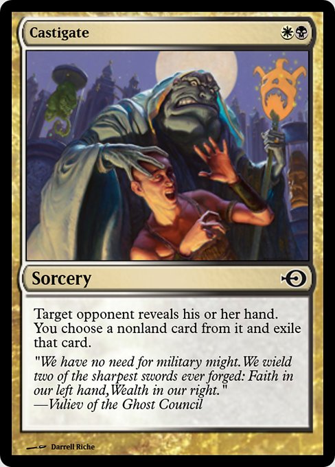 Magic the Gathering Card - Castigate - MTG Circle