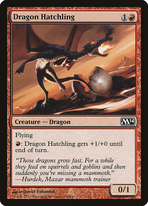 Magic the Gathering Card - Dragon Hatchling - MTG Circle