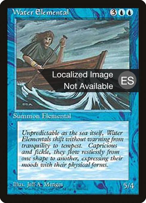Magic the Gathering Card - Water Elemental - MTG Circle
