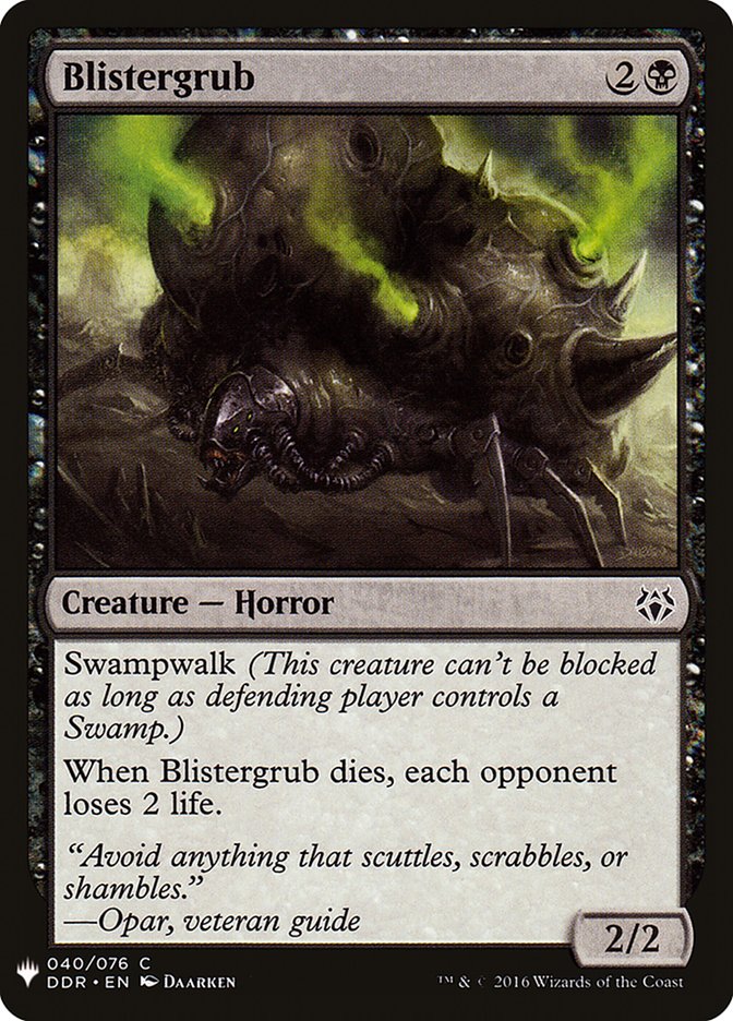 Magic the Gathering Card - Blistergrub - MTG Circle